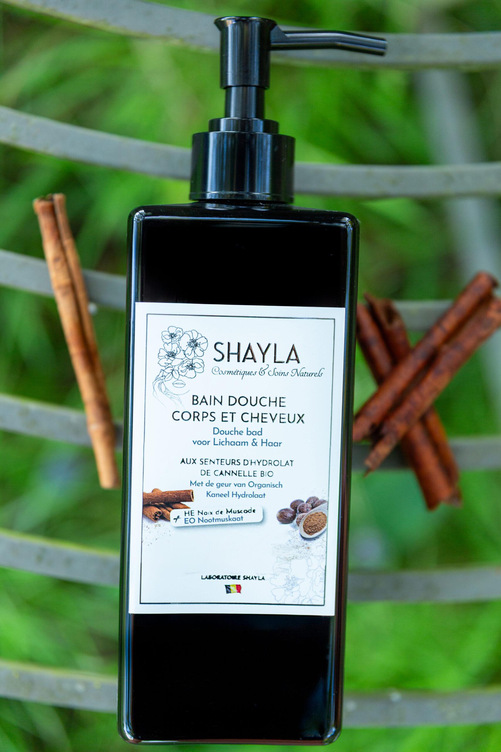 BAIN-DOUCHE-HYDROLAT-CANNELLE-SHAYLA-BIO