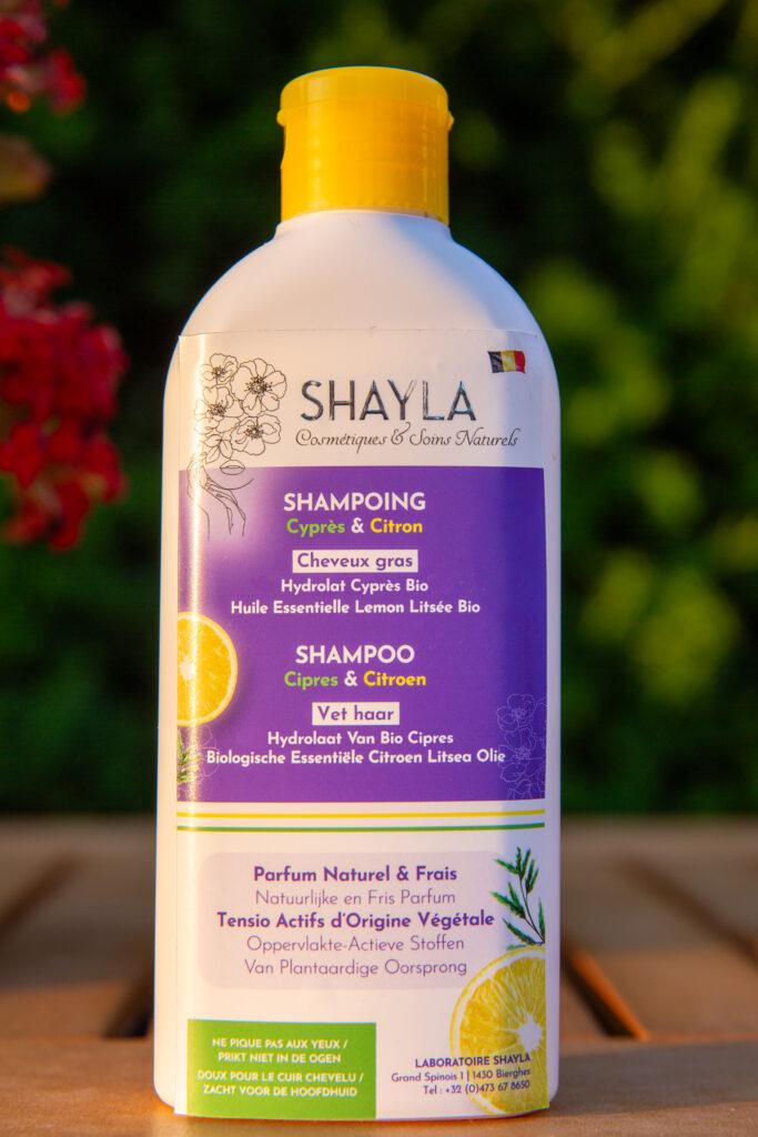 Shampoing Cheveux Gras - Cypres-Citron a l'Hydrolat de Cypres Bio