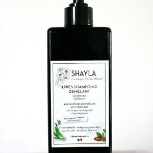 SHAYLA cosmetics - apres-shampoing-demelant-naturel-shayla-cosmetiques-belge-avec-hydrolat-cypres-bio-scaled.jpg