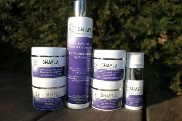 kit cosmetique shayla naturel - belge - peau seche et mature