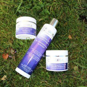 kit cosmetique shayla naturel - belge - peau seche et mature