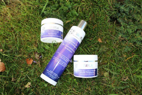 kit cosmetique shayla naturel - belge - peau seche et mature