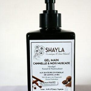 Gel mains à l'Hydrolat de Cannelle Bio & HE Noix de Muscade Bio